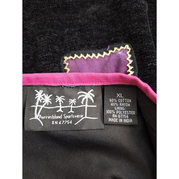 PURRIN ISLAND SPORTSWEAR Funny Cat Theme Blazer Jacket Women's XL Novelty Cat's - Picture 3 of 16